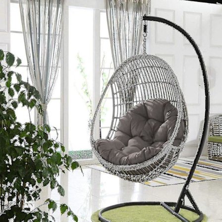 Basket Egg Stol Sittdynor Trädgårdshängmatta Cradle Pads