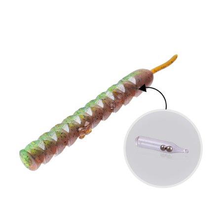 SvartZonker Rattling Teaser Junior (8-pack) - Green Pumpkin