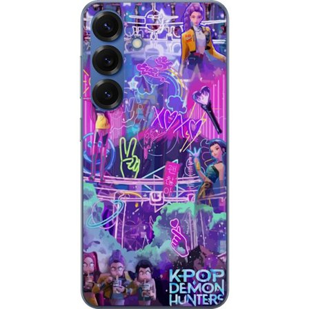 Yhteensopiva Puhelinkuori Samsung Galaxy S25+ Kpop Demon Hunters Neon City Lights Purple Glow Idol Energy Vibes