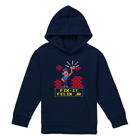 Röjar-Ralf Barn/Kids Fix-It Felix Hoodie 9-11 År Marinblå