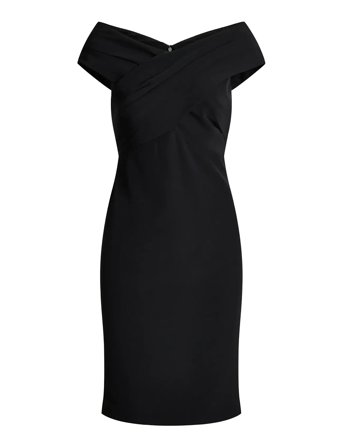 Lauren Ralph Lauren | Crepe Off-The-Shoulder Cocktail Dress | 42