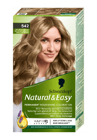 Schwarzkopf Natural & Easy 542 Opal Mellan Askblond Hårfärg Unisex Beige 142,5 ML