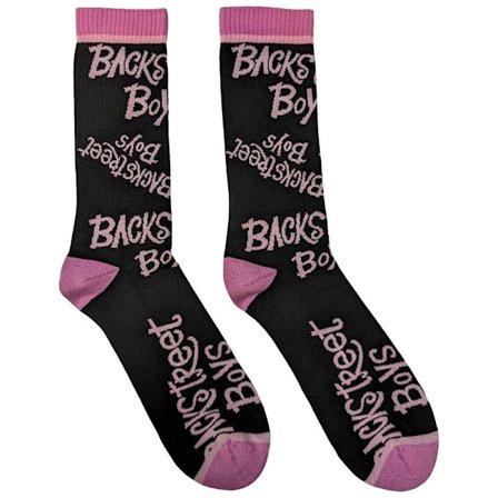 Backstreet Boys Unisex Vuxen Repeat Logo Socks 7 UK-11 UK Svart