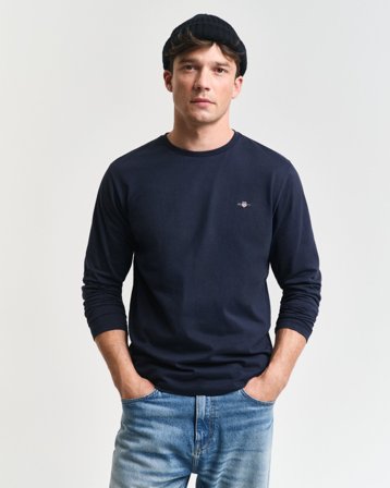 GANT Herren Langarm-T-Shirt (XXL) Blau