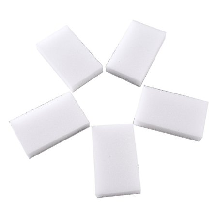 Magiske svampe 100 stk. viskelæder nano kemikaliefri køkkenartikler til kontor badeværelse rengøringspuder rene tykke skum