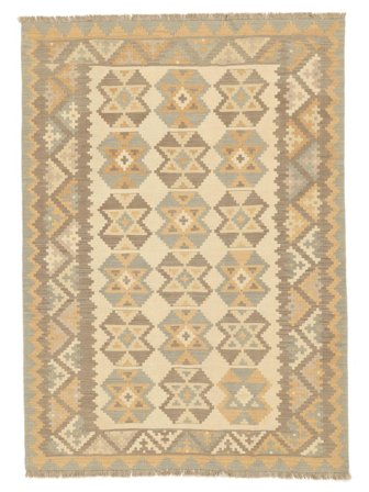 Orientalisk Ljus Nomad Kelim Matta 174X241 Orange/Brun Ull, Persien