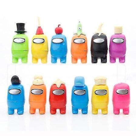 TG 12 st Spel Astronaut Docka Ornament Among Us [DB]