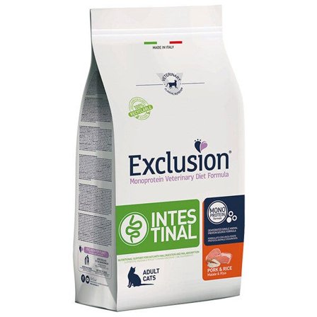 Exclusion Diet Intestinal Cat Maiale e Riso Cibo Secco Per Gatti
