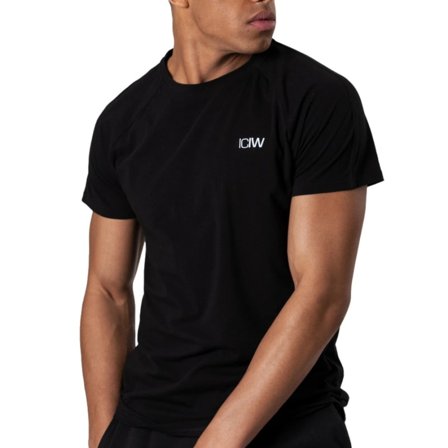 ICANIWILL Men's Essential Tee Men short-sleeved sweaters Black S