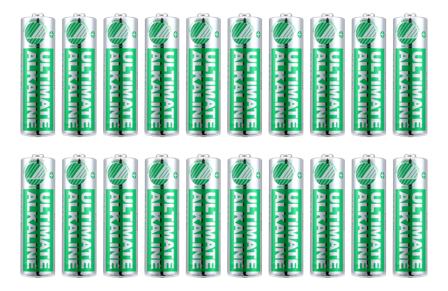 Deltaco Ultimate batteri - Svaneøkomerket - 20 x AA / LR6 - Alkalisk