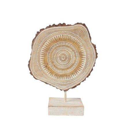 Etnisk totembakke, 24x9x32cm polyresin dekoration