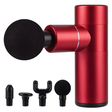 Mini Massage Gun / Massage Pistol (4 Huvuden) Muskelstimulans