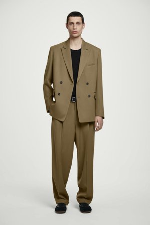 COS Men's Canotta In Maglia Di Cotone Con Texture in Nero