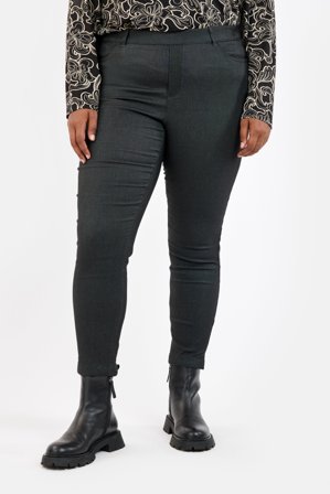 CISO - Sofia 7/8 Bukser - Grå - Curvy Slim Fit / Elastik i Taljen