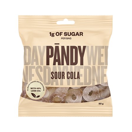 Slik & Snacks Pandy Pändy Candy 50 g, Sour Cola - Bodyman.dk