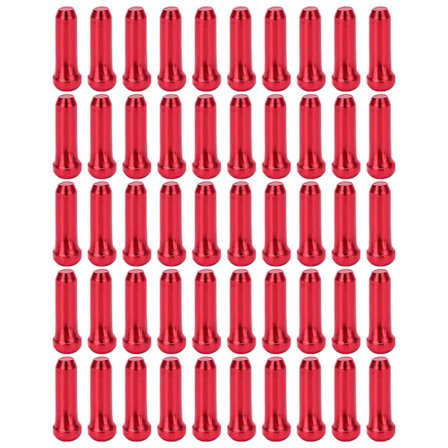 BOLANY 50 st/set Variabel hastighet bromsledning Kärnlock Slitsäker Cykellinje Rör Svanslock Röd