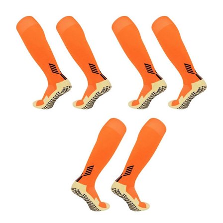 Fodbold Sokker 3 Par Sporty Knæhøje Orange KLB
