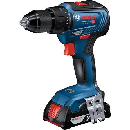 Bosch GSR 18V-55 Borskrutrekker med L-BOXX, 4,0 Ah batterier og lader, Maskiner