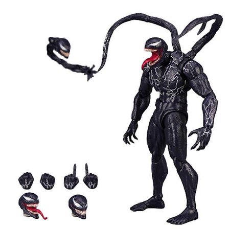 Marvel Legends Venom Actionfigur Samlarfigur Leksaksdisplay Venom med Små Ersättningsdelar för Fans