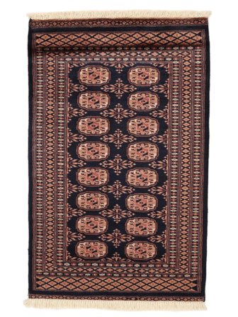 Medaillon Klein Pakistan Buchara 2Ply Teppich 78X124 Wolle