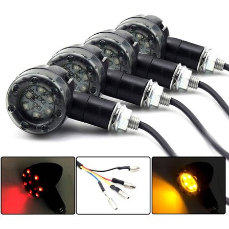 4st Motorcykelblinkers 13LED Blinkers 12V