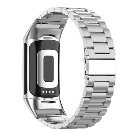 3 klockarmband i pärlstil för Fitbit Charge 5 - Silver