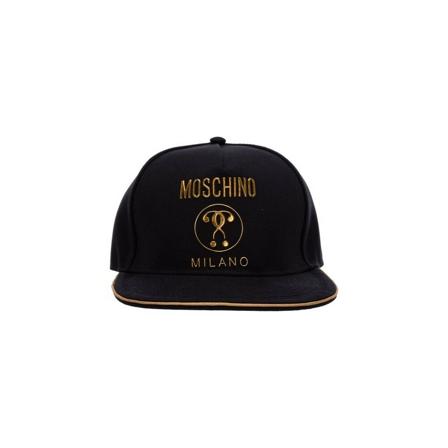Moschino, HAT Zwart, Heren, Maat:ONE Size,Canvas