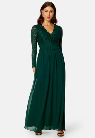 Bubbleroom Occasion Orsia Gown Dark green Klær