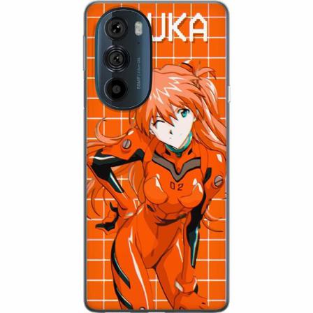 Motorola Edge 30 Pro Genomskinligt Skal Asuka Evangelion