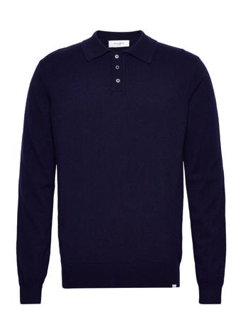 Frank Polo Knit Polos Long-sleeved Navy Les Deux