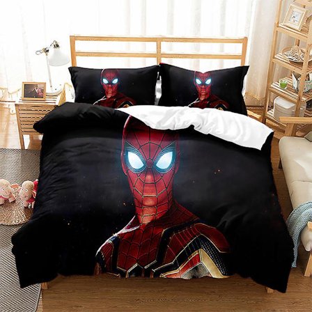 Spider-man 3d printed set påslakan cover cover Örngott barn present färg 5