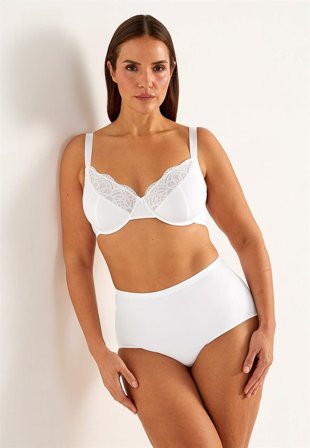 Cellbes of Sweden - Blonde-BH med bøjler i hvid til damer i størrelse 90D