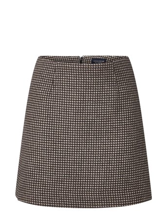 Mavis Wool Blend Skirt Brown Lexington Clothing