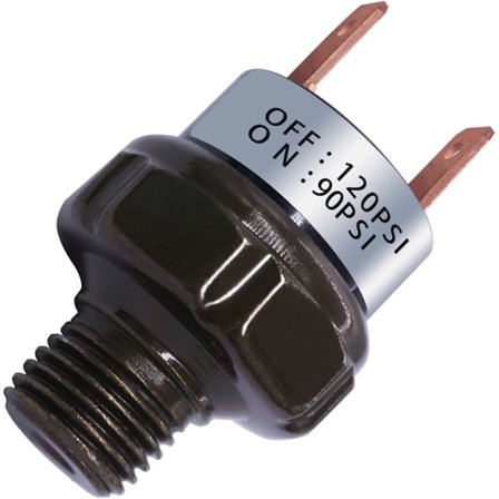 Høykvalitets helt ny lufttrykkbryter 90-120 PSI gjenge 1/4" NPT 24V 12V DC luftkompressor trykkbryter for lufthorn Trai