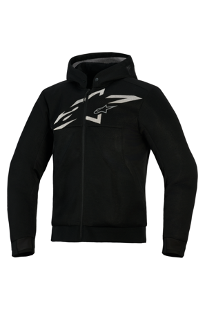 Hettegenser Alpinestars Chrome Superairflow Fleece Svart/Hvit/Mørk grå S
