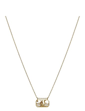 Maanesten Zodiac Taurus Necklace 20. Apr - 21. Maj - Gold - ONE SIZE x 45