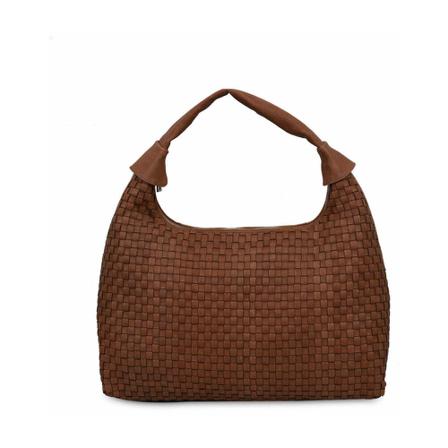 Núnoo, Maxi Dandy Braided Bag Brązowy, Kobieta, Rozmiar: ONE Size