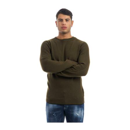 Dondup Round-neck Strik Grøn, Herre Strik, Størrelse: S
