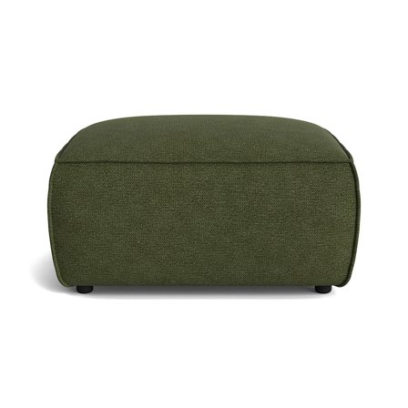 Aura Pouf Hocker in Aragon Grün, moderner Polsterhocker für Wohnzimmer, bequeme Sitzgelegenheit mit hochwertiger Polsterung, Größe 44,5cm.