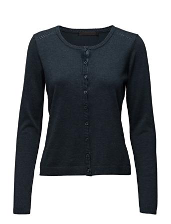 New Laura Cardigan Strikkegenser Cardigan Blå Minus