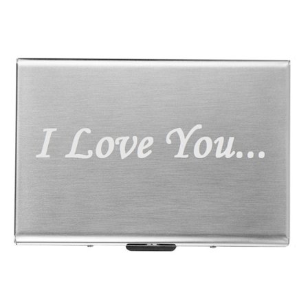 I Love You - Exklusiv Korthållare med gravyr
