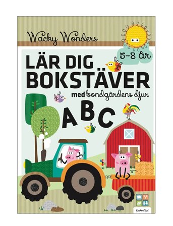 Barbo Toys | Wacky Wonders Pysselbok - Bondgårdens Djur - Lär Dig Bokstäver Abc (Se) | ONE SIZE