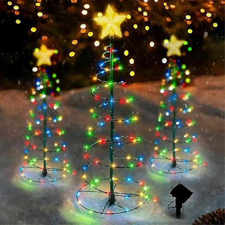 |NN|LED Spiral Juletre Lyslenke Solcelledrevet Gård Hage Juledekorasjon