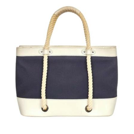 Burberry Vintage, Pre -owned Canvas Handbag Blauw, Dames, Maat:ONE Size