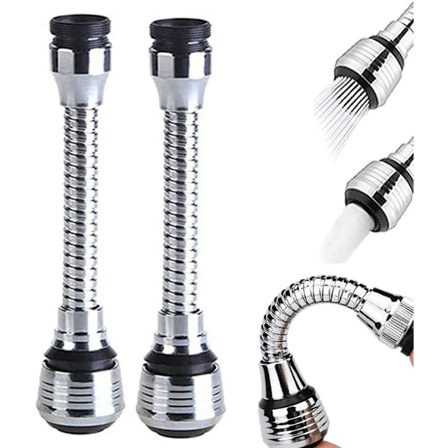 2-delt 360 graders køkkenfiltersæt, hane forlænger