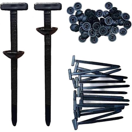 Nylon Universal Kabelbinder Spænde, 10-100 stk. Pin og Knap Lynlåsbånd Selvlåsende - Perfekt