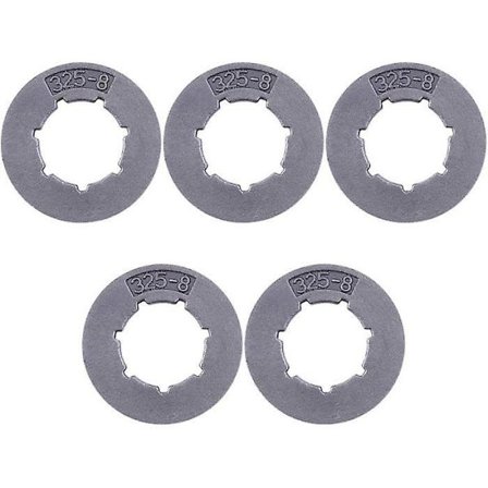 5 kpl/erä Vannehammasratas .325"-8 Hammas 19mm Yhteensopiva Husqvarna 154 254 262 Jonsered 450 455 510 520 525 535 540 2051 2054 2055 -cdsx