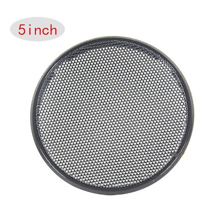 1/2/3/4/5/6 tum svart bilhögtalargaller nät runt horn skyddande lock