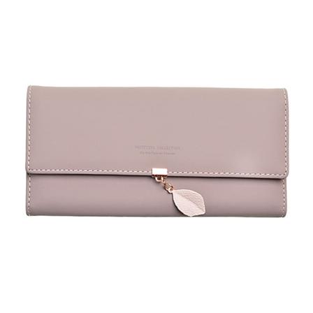 Kvinners lommebok myntveske Japansk koreansk Partysu forlater Lang Dame Student Multifunksjonell Stor kapasitet Billfold Cameo Brown