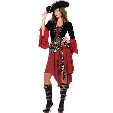 Sexy piratkostyme for Halloween - Størrelse 2XL-FF-
